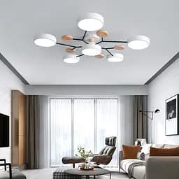 Світлодіодна LED люстра Linisoln Dim 9609/5+1WH - мініатюра 3