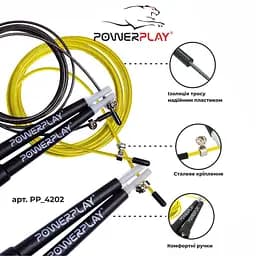 Швидкісна скакалка PowerPlay fit0007841 - мініатюра 7