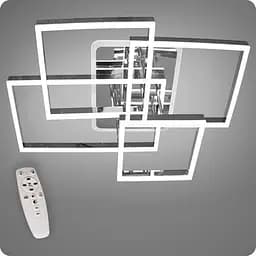 Люстра світлодіодна 517 Dlight 3color з пультом 160Вт Хром (01575)