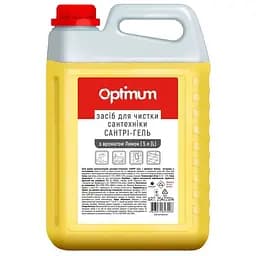Жидкость для чистки ванн PRO service Optimum Для мытья и дезинфекции сантехники Лимон 5 л (4823071623208)