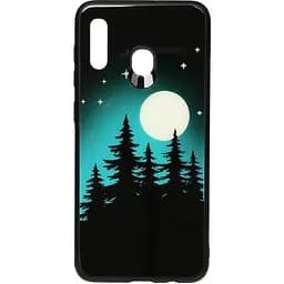 Чехол-накладка Toto Night Light Print Glass Case Samsung Galaxy A20/A30 Full Moon