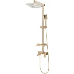 Душова система Rea Jack gold з виливом та полицею золотий REA-P7008, Золотий