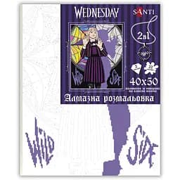 Картина за номерами Santi Wednesday Two sides of Enid Sinclair з алмазною мозаїкою 40х50 см (954975) - мініатюра 2