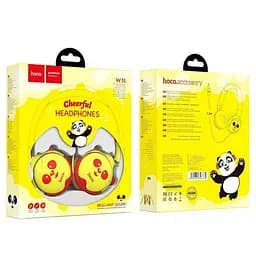 Дротові навушники Hoco W31 Children headphones, 3.5mm, 1.2m, yellow - мініатюра 4