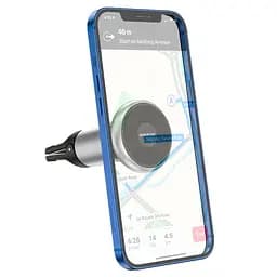Автотримач Borofone BH47 Cool move air outlet magnetic (extended version) Black / Silver - мініатюра 4