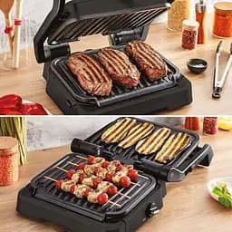 Гриль Tefal притискний OptiGrill 2 в 1 Black 2100Вт з'ємні пластини метал чорний (GC772830) - мініатюра 5