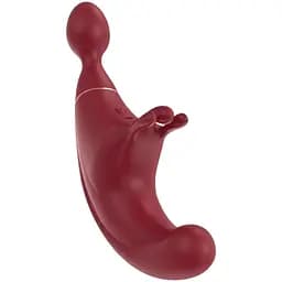 Вибратор Adrien Lastic Fusion 19.9 см бордовый