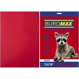 Папір кольоровий Buromax Dark А4 20 аркушів бордовий (BM.2721420-13)