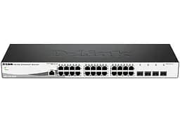 Комутатор DGS-1210-28/ME revB 24x1G, 4xSFP, L2 D-Link teh0018103 - мініатюра 2