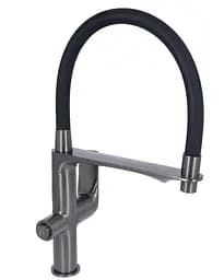 Смеситель для кухни Qtap Vlasta New с гибким изливом с подключением для питьевой воды QTVLA364GMB45649