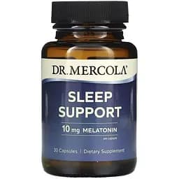 Поддержка сна с мелатонином Dr. Mercola Sleep Support 10 мг 30 капсул