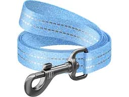 Поводок для собак WAUDOG Re-cotton светоотражающий M Ш 20 мм Д 300 см голубой (03102)