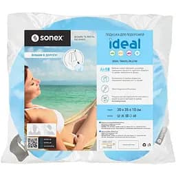 Подушка для подорожей Sonex Ideal блакитна (SO102061) - мініатюра 4