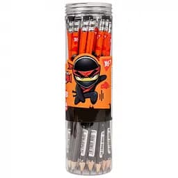Набор карандашей чернографитных YES Ninja, HB, с ластиком, 36 шт., 280671