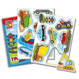 М'які магніти Vladi Toys Мій маленький світ Транспорт, укр. мова (VT3106-12) - мініатюра 3