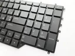 Клавіатура для ноутбуків Dell Alienware M17 R2 клавіатура чорна без рамки, з різнокольоровим підсвічуванням UA/RU/US - мініатюра 2