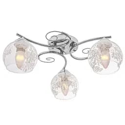 Люстра стельова Brille в спальню E27 60W CH (LK-596C/3) - мініатюра 4