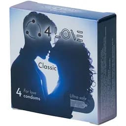 Презервативи 4Love Classic 4 шт.