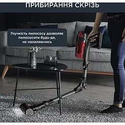 Пилосос Rowenta X-Force Flex 12.60 Auto Animal безпровідний чорно-червоний (RH98A9WO) - мініатюра 5