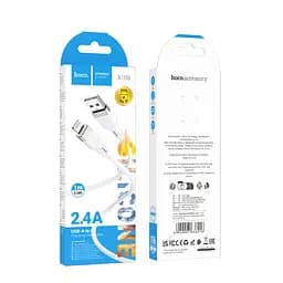 Дата кабель Hoco X109 Energy silicone USB to Lightning (1m) White - мініатюра 4