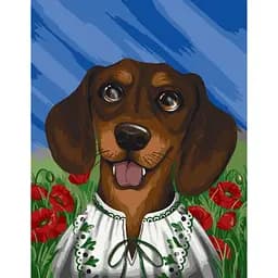 Картина за номерами "Вухастий патріот" ©pollypop92 11523-AC 40х50 см