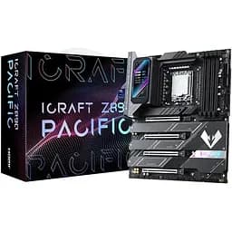 Материнська плата Maxsun LGA1851, iCraft Z890 PACIFIC, Z890, 4xDDR5, Int.Video(CPU), 4xSATA3, 1xPCI-E 16x 5.0, 1x PCI-E 8x 5.0, 2xPCI-E 4x 4.0, 4xM.2, RTL8126, 9xUSB3.2, 2xType-C, DP/HDMI, WIFI7+BT5.4, 16 Phase, Debug, ARGB, ATX - мініатюра 2