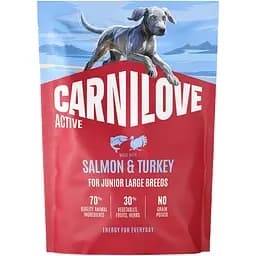 Сухий корм для молодих собак великих порід Carnilove Active Salmon & Turkey Junior Large Breed лосось та індичка 1.5 кг
