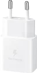 Сетевое зарядное устройство Samsung 15W USB-C Charger EP-T1510NWE White