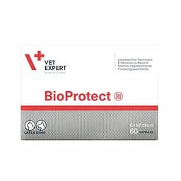 Vet Expert BioProtect Харчова добавка для котів і собак із порушеною шлунково-кишковою мікрофлорою, 60 капс.