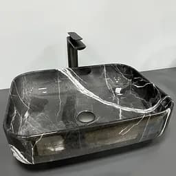 Умивальник VBI Palermo dark gray agate накладний VBI-012304, Мармур