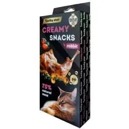 Ласощі для котів Lucky Star Лагідне пюре з м\'яса кролика у стіках 10 г (4820281500527)