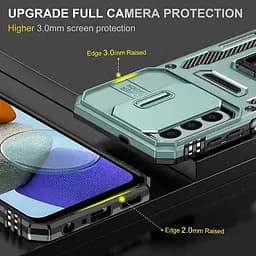 Ударостійкий чохол Camshield Army Ring для Samsung Galaxy A14 4G/5G Зелений / Light Green - мініатюра 3
