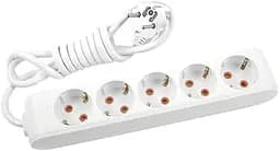 Подовжувач 5/3м з/заземл. білий (Multi-Let)