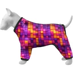 Ветровка для собак Collar Waudog Clothes, рисунок "Кубы 3Д", S32, В 47-50 см, С 35-38 см