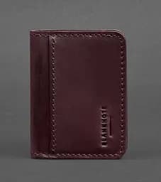 Кожаная обложка для ID-паспорта и водительского заседания 4.0 бордовая Crazy Horse