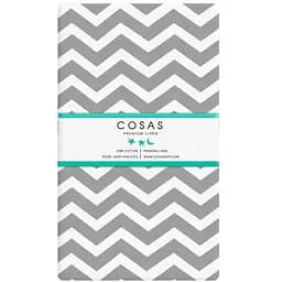 Простирадло Cosas полуторне 155х240 grey zigzag, сірий (Зигзаг_серый_25)