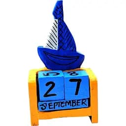 Календар настільний Вітрильник дерев'яний 14х7х3.5 см