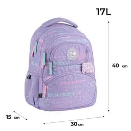 Рюкзак GoPack Education 175M-3 Girl Rule Бузковий (GO26-175M-3) - мініатюра 2