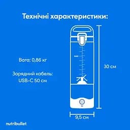 Блендер Nutribullet NBP003LBL (0C22300096) - мініатюра 8