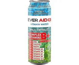 Ever Aid Vitamin Water Multifruit, 0,5 л, Напій газований вітамінізований Мультифрут Евер Ейд, ж/б