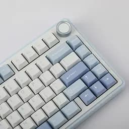 Ігрова механічна клавіатура AULA F75 / Три режими підключення / Greywood V3 Switch / Blue White - мініатюра 5