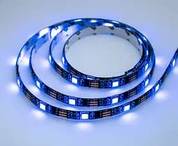Світлодіодна LED стрічки з пультом чорна на 2м RGB - мініатюра 6
