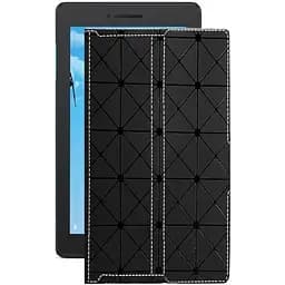 Чехол StatusCASE из экокожи для планшета Lenovo Tab E7 TB7104L Черный ромб