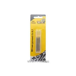 Метчик Virok М4х0,7 2 шт. сталь 9ХС, DIN 2181, ГОСТ 3266-81 (14V204)
