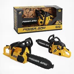 Бензопила, звук, автоматичне обертання пиляльного ланцюга, на батарейках, 37x11x16 см