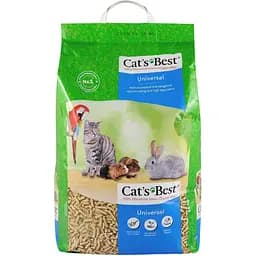 Наполнитель Cat’s Best Universal для домашних животных деревянный 20 л/11 кг
