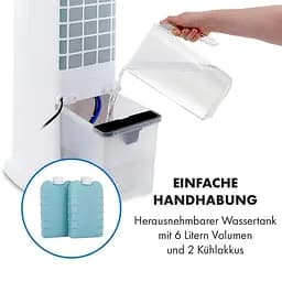 Мобільний кондиціонер вентилятор Klarstein Skytower 360° Smart Air Cooler4-в-1 (10035818) - мініатюра 5
