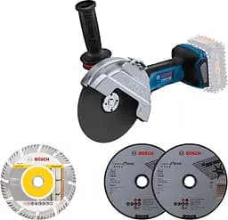 Шлифмашина угловая аккумуляторная Professional GWS 182P 125мм 18В Bosch teh0025420