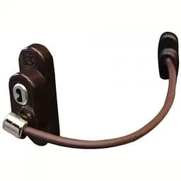Замок безпеки з тросом Safety Lock SL2 коричневий
