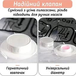 Вакуумний пакет LoveYouHome для верхнього одягу з вішалкою 70х135 см  (61024) - мініатюра 4